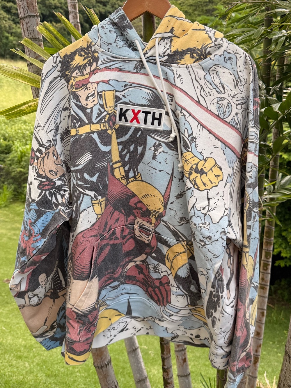 KITH x Marvel Comic Graphic Hoodie in Multi-Color